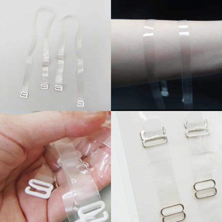 반투명 누드 브라끈 1cm 투명브라끈 브라어깨끈 브라자투명끈 누드브라끈 속옷투명끈