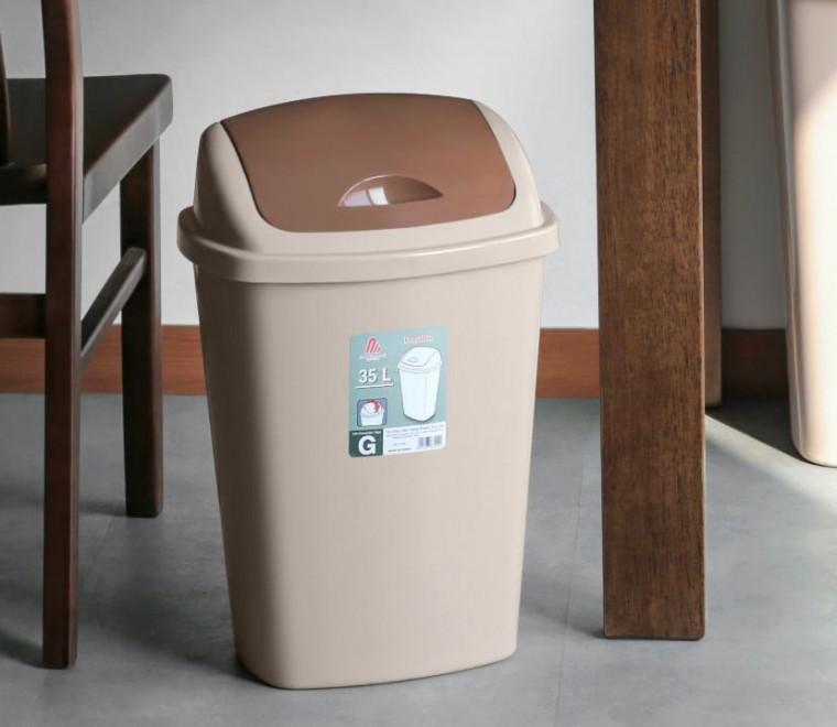 휴지통 35L 사무실휴지통 사각쓰레기통