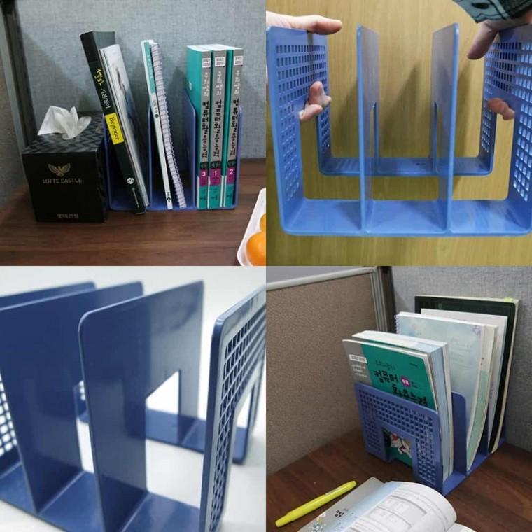 칸막이 책꽂이 책상위책장 책상선반 미니책꽂이 책상위책꽂이 간이책장