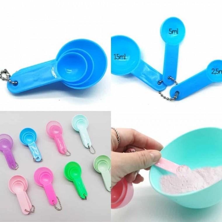 고무팩 계량스푼 3종 계량컵계량스푼 계량수저 플라스틱계량스푼 계량스푼세트 측정스푼