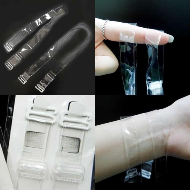 투명 누드 브라끈 1.5cm 속옷투명끈 브라투명끈 누드끈 투명끈 투명속옷끈