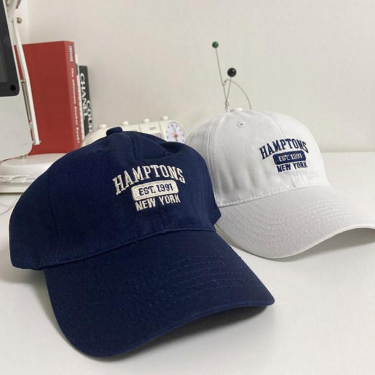 사계절 여성 트렌디 레터링 캐주얼 야구모자