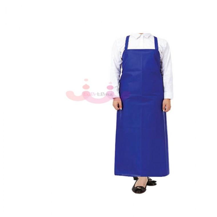 H형 무광 우레탄 방수앞치마 대형 파랑 음식점 강아지미용 업소용주방설거지앞치마방수