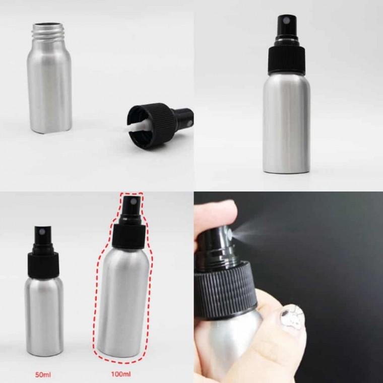 알루미늄 화장품공병 스프레이용기 100ml 화장품용기 여행용공병 스프레이공병 향수용기 안개분사공병