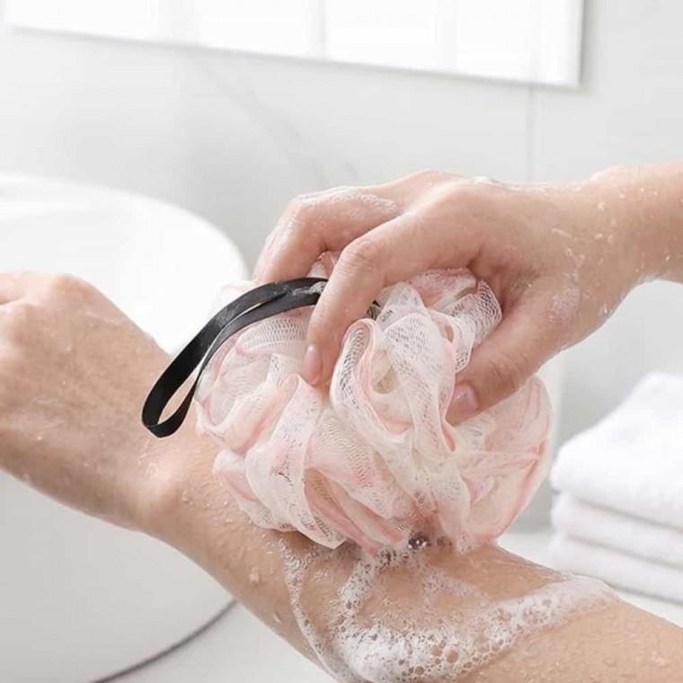 부드러운 바디 샤워볼 스크럽 소프트 샤워볼 샤워용 거품 거품샤워볼 바디클렌징볼