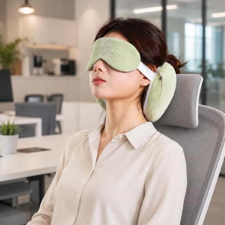 편안한 쿠션 수면 안대 여행용 수면용 귀마개 안대 기내용 사무실 수면안대 눈안대