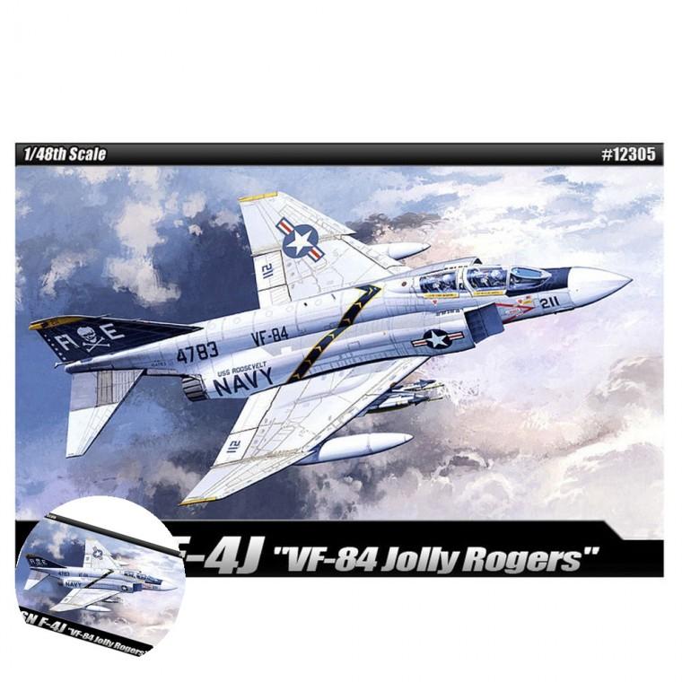 밀리터리조립 프라모델모형 모형완구 장난감조립 모형밀리터리 1대48 미해군 F-4J VF-84 졸리 로져스대