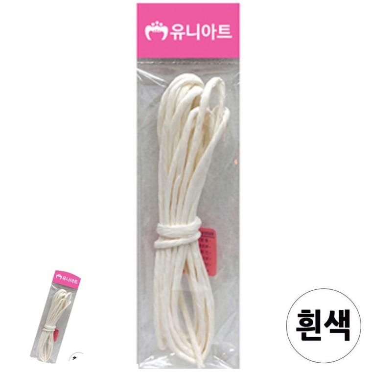 종이공예 칼라지끈 포장끈 선물포장끈 종이끈 칼라 지끈 4mm 흰색