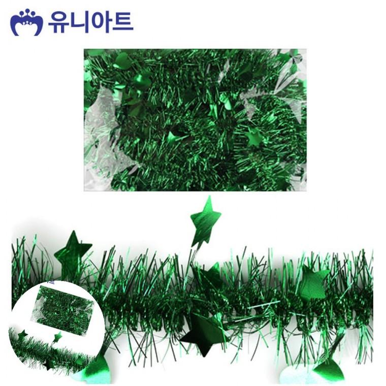 공예모루 공예만들기 모루철사 트리장식철사모루 컬러철사모루 별 모루 소 5개입 초록