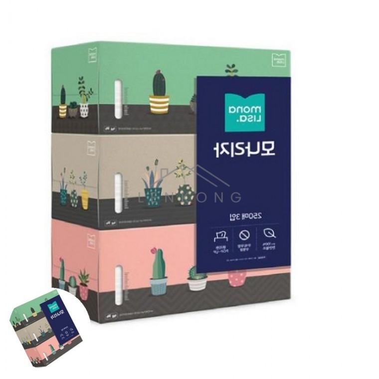 사각티슈 250매×3개 고급화장지 업소용휴지 미용각티슈 고급각티슈 미용티슈
