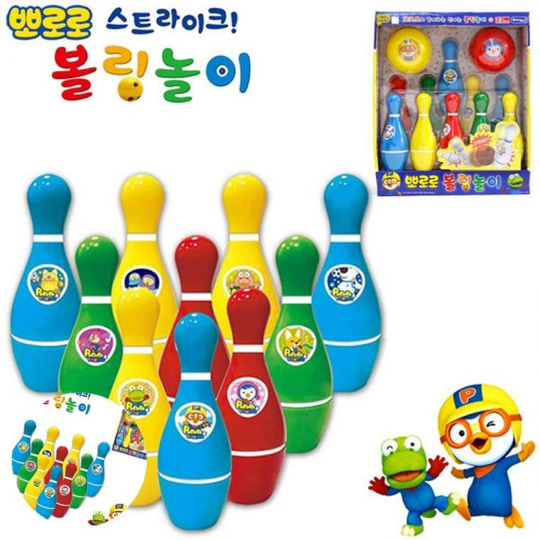 신나는놀이 유아체육교구 실내장난감 어린이집장난감 어린이운동 뉴 뽀로로 볼링놀이세트