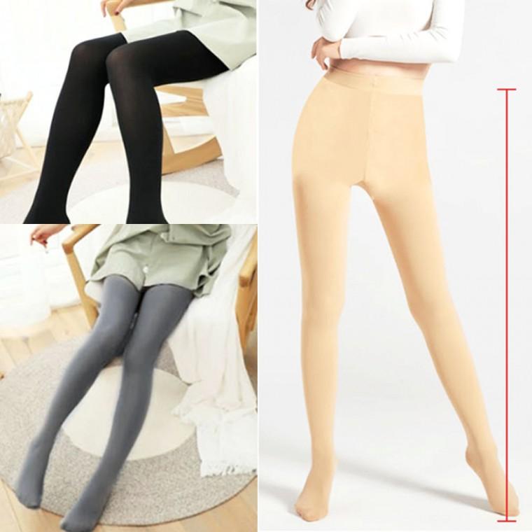 부드러운 불투명 안비치는 살색 검정 팬티 간절기 스타킹