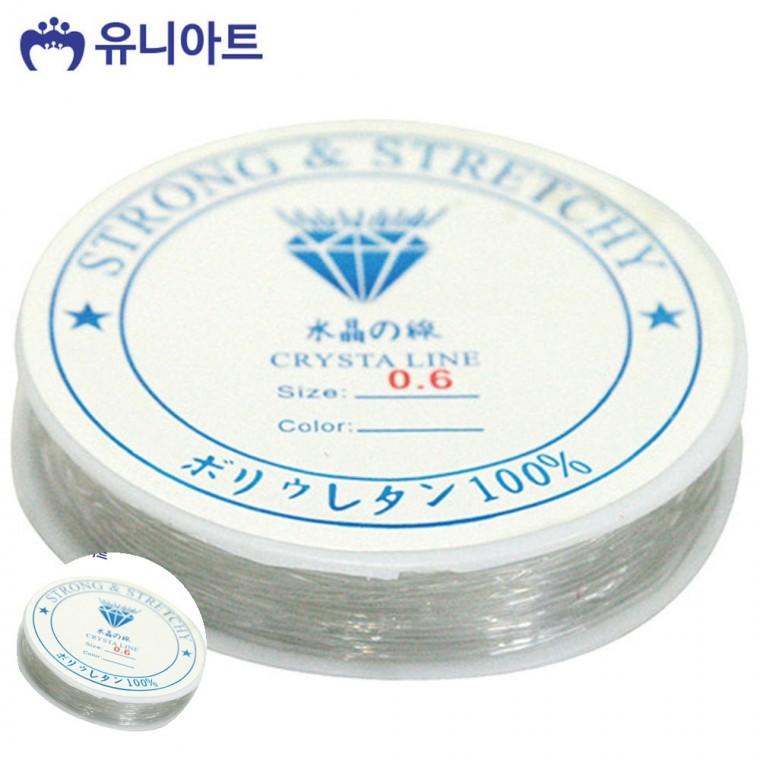 투명낚시줄 팔찌줄 우레탄줄 팔찌낚시줄 만들기낚시줄 늘어나는 낚시줄 0.6mm 투명