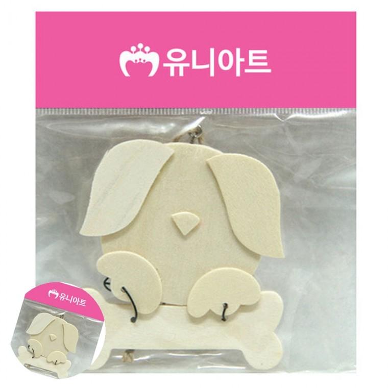 미술만들기 만들기수업 만들기취미 공예재료 초등학생만들기 우드 방문걸이 강아지