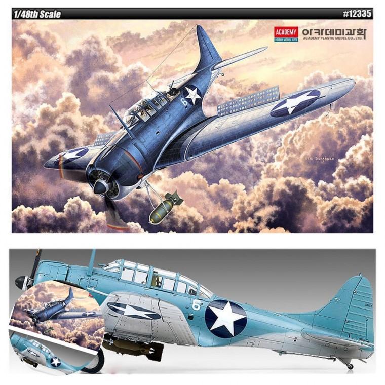 모형완구 프라모델조립 프라모델밀리터리 모형밀리터리 밀리터리조립 1대48 USN SBD-2 미드웨이 해전