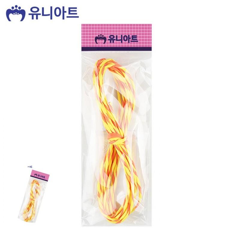 포장용끈 종이지끈 예쁜끈 종이끈 종이공예재료 투톤 칼라 지끈 3mm 주황 노랑
