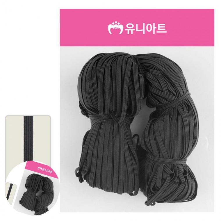 생활고무줄 고무줄 포장용고무줄 4골고무줄 고무밴드 4골 밴드 검정