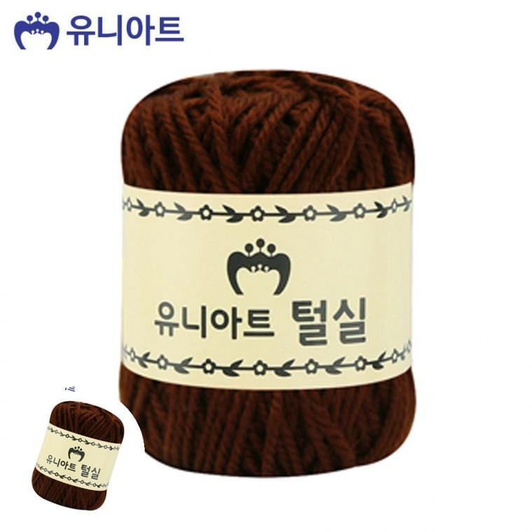 수세미털실 뜨개질털실 손뜨개실 두꺼운털실 크리스마스털실 지관실 진갈색