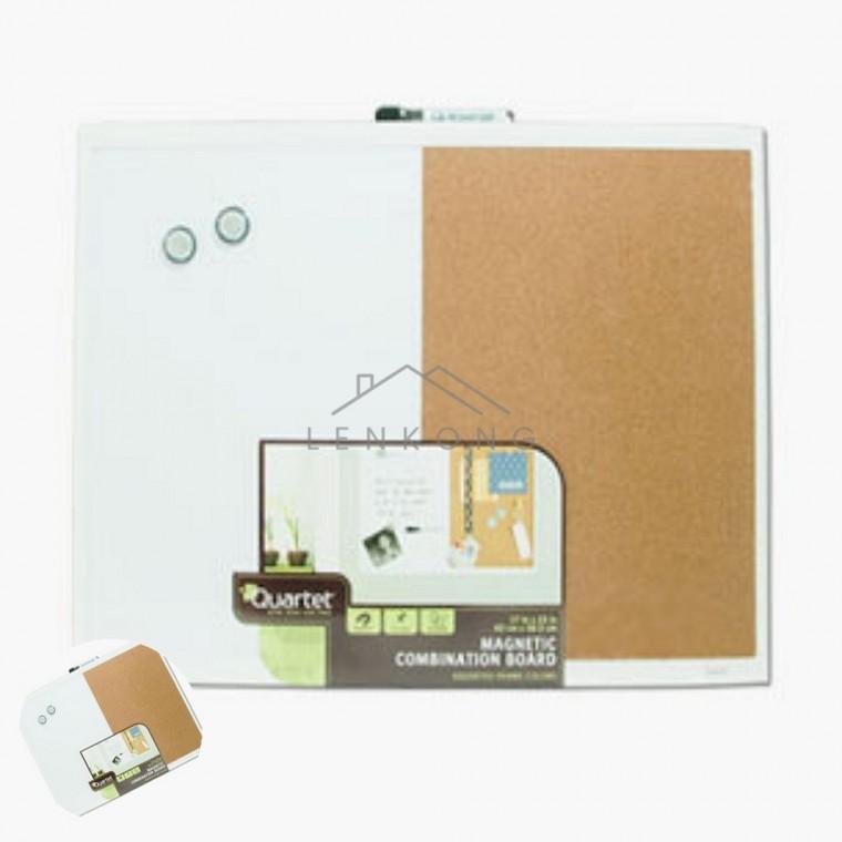 콜크자석화이트보드 58x43cm 메모보드판 자석게시판 책상메모보드 냉장고화이트보드 자석메모보드