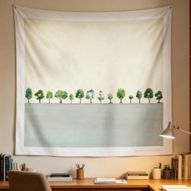 벽장식 패브릭 포스터 가림천 100x75cm