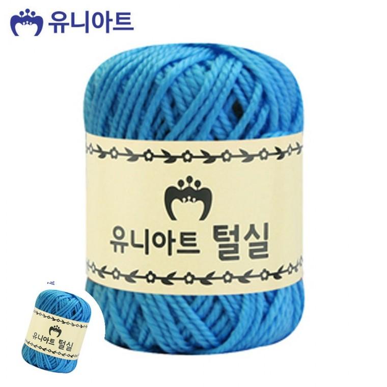 뜨개실 뜨개질실 겨울털실 손뜨개질 뜨개질 지관실 진하늘