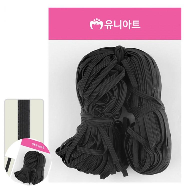 강력고무줄 생활고무줄 포장용고무줄 고무밴드 업소용고무줄 6골 밴드 검정