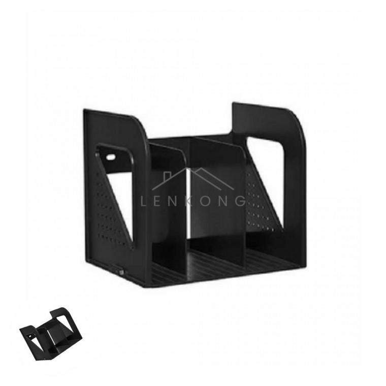 EL 책꽂이 3단 다크그레이 280152 275x220x230mm 데스크책꽂이 거실책꽂이 탁상용책꽂이 3단책꽂이 책상책