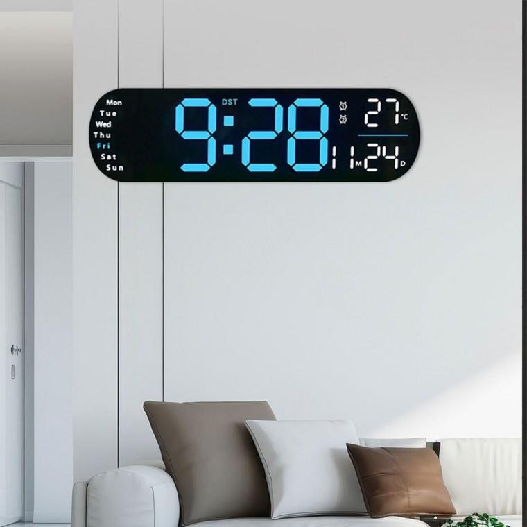 라운딩 5502 LED 벽시계 무드등 빛센서 시계 무소음 인테리어 LED 전자 선물 집들이 개업 벽