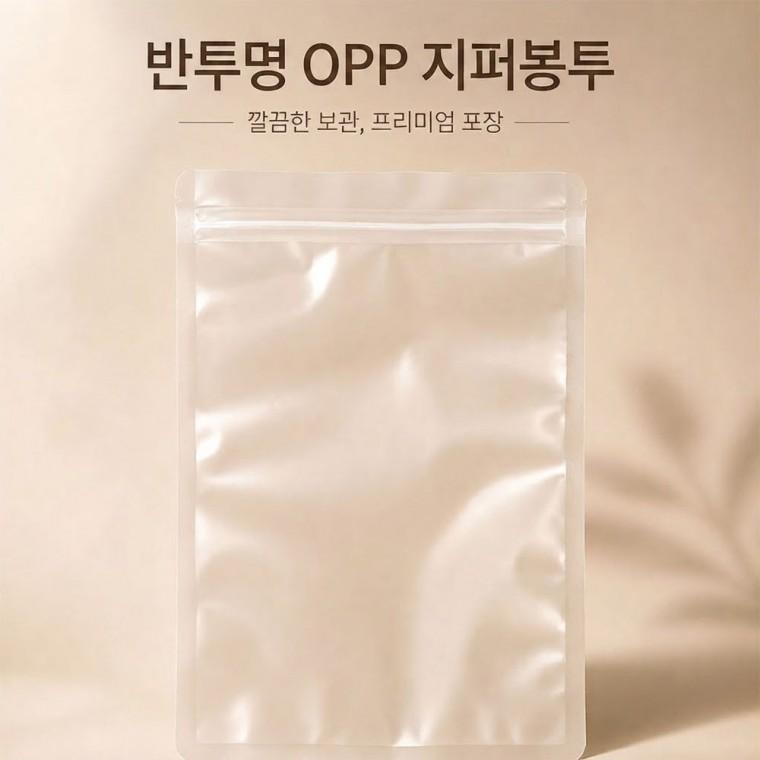 이지포장 반투명 OPP 지퍼백 식품포장 보관봉투 17cm x 25cm (100매)
