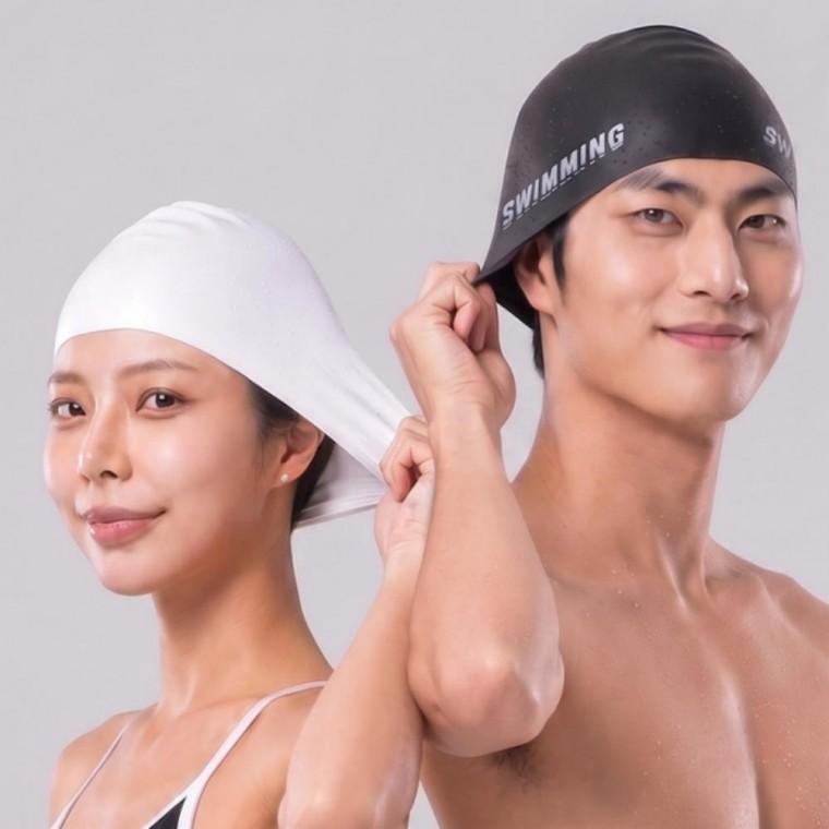 빅사이즈 긴머리 롱헤어 수영장 물놀이 모자 수영모 수모