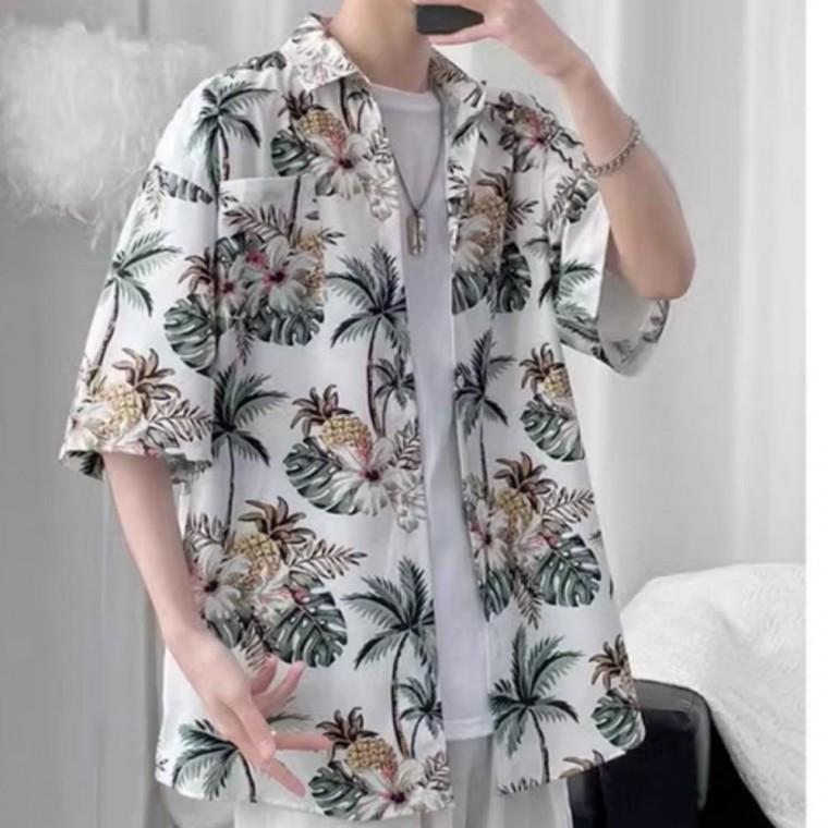 여름 휴양지 남자 남방 캐주얼 셔츠 셔츠 바캉스 반팔 해변 여름 휴양지