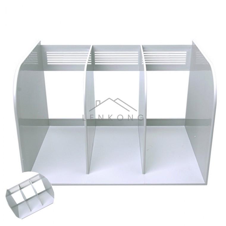 3단책꽂이 297x235x208mm 회색 책꽂이3단 데스크책꽂이 책꽂이통 책꽂이수납장 간이책꽂이