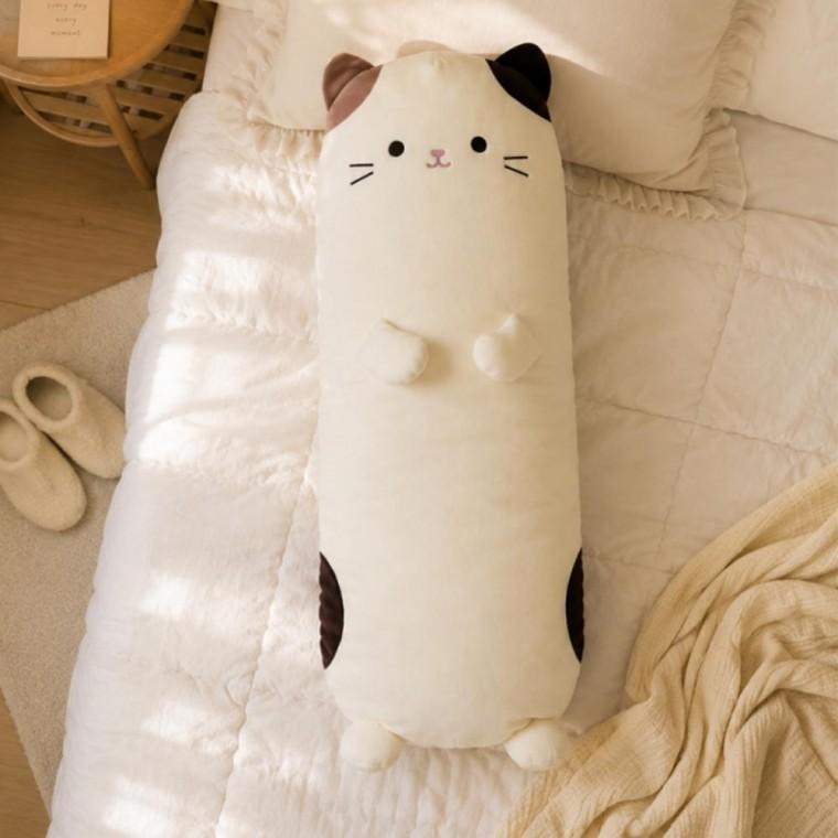 네모 고양이 모찌 인형 동물 쿠션 바디필로우 120cm