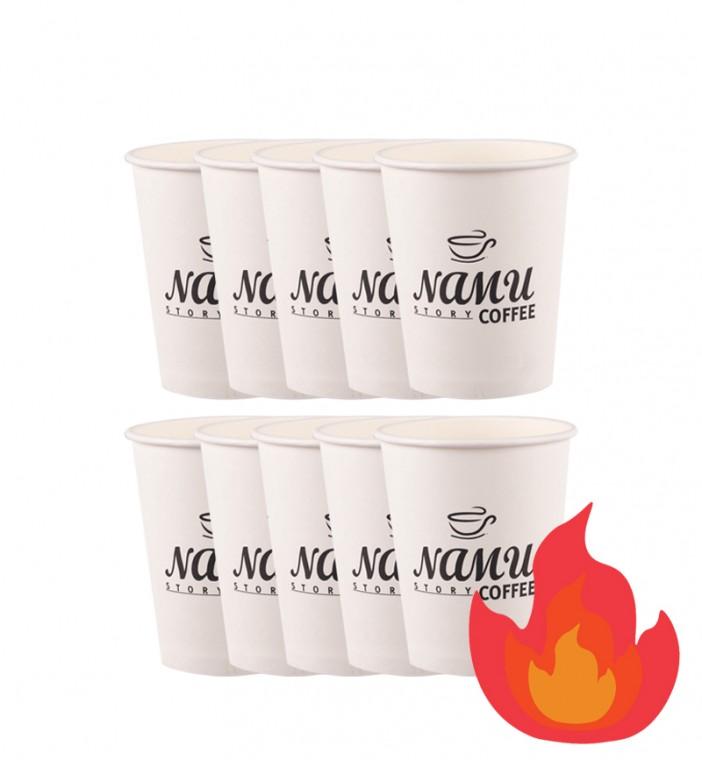 디디샵 국산 종이컵 일회용 핫 컵 10P - 10온스 300ml (117512)