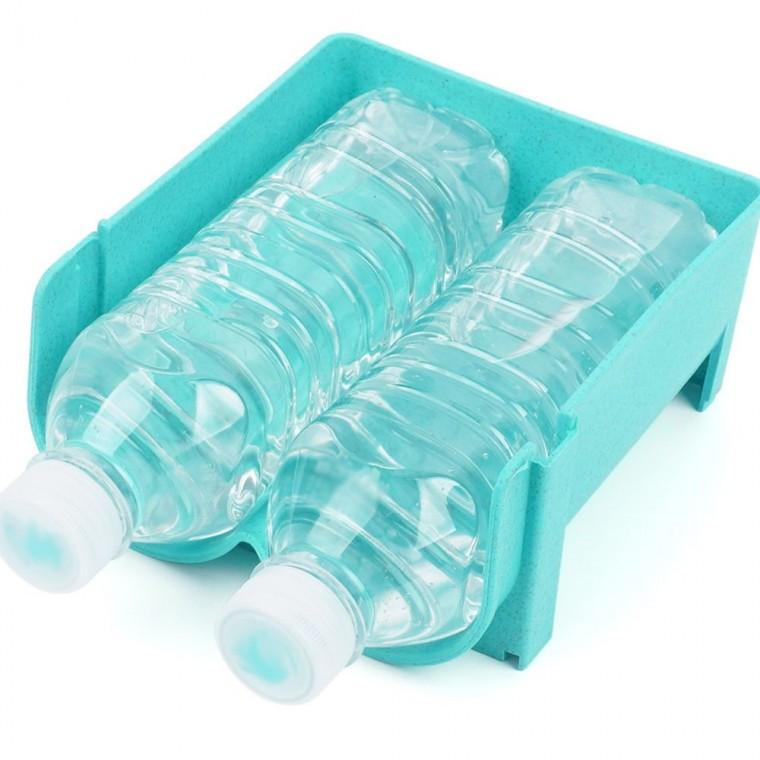 물병거치대 병수납정리홀더 병수납거치대 주방 싱크대 정리 적층 보관 냉장고 2구 병