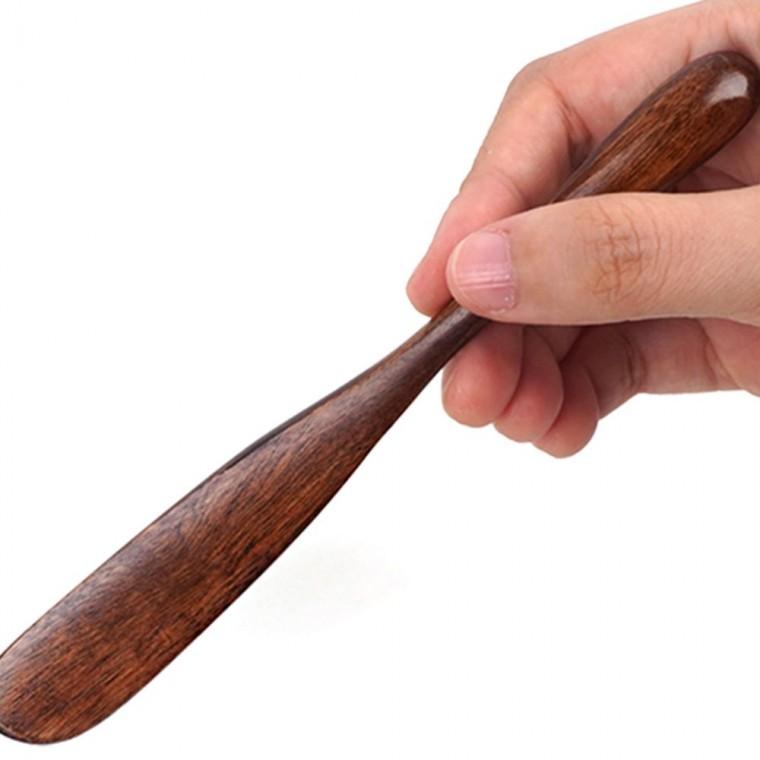 옷칠버터나이프 나이프 우드 스프레드 옻칠 고급 목재 자연 치즈 2개입