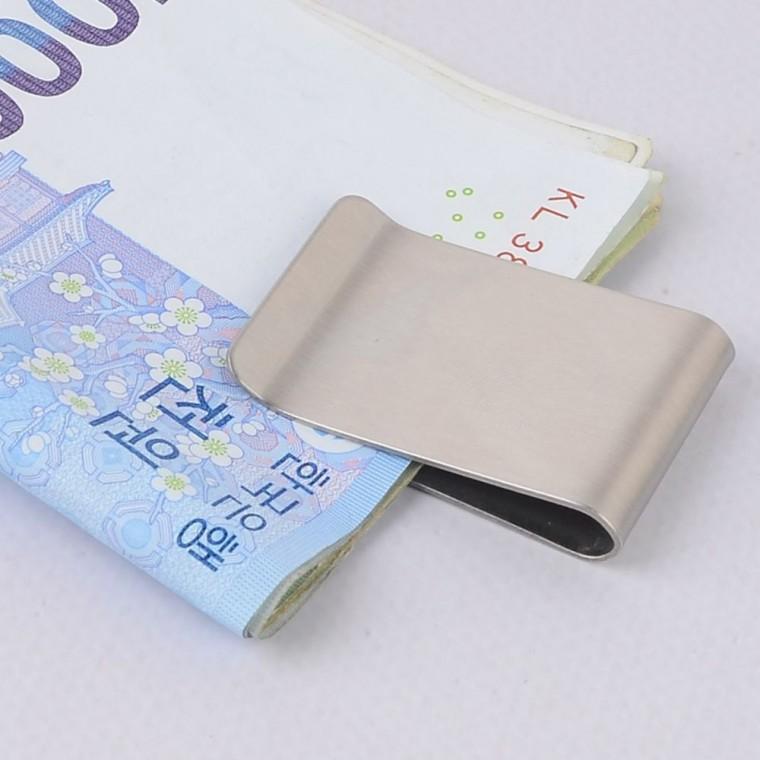 지폐보관 지갑 머니클립 수납 카드 남성 휴대 비즈니스 심플 메탈 슬림