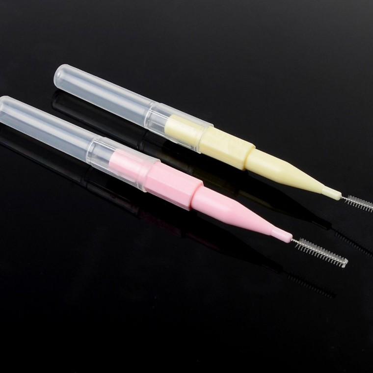 휴대용치간칫솔 치간칫솔 치아 브러시 일자 청결 케어 플라크 잇몸 20P 솔이쑤시개 틈