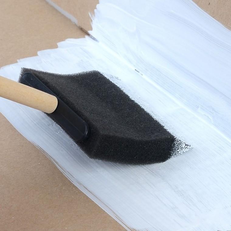 폼브러쉬 스펀지브러쉬 부드러운 대면적 7.5cm 작업 발림 코팅 페인트 균일 도색