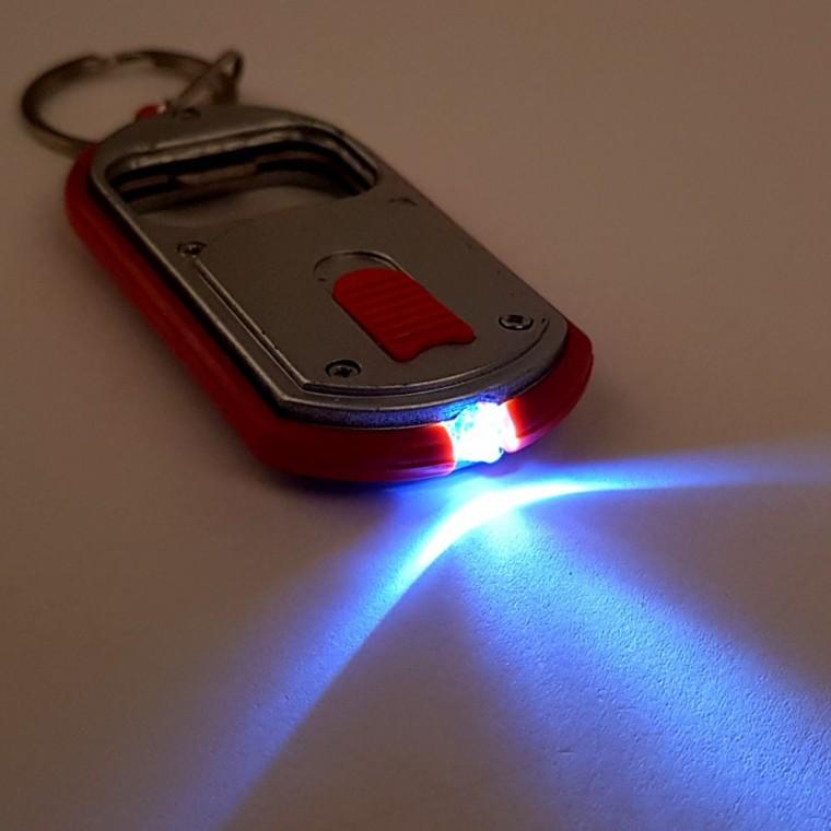 오프너열쇠고리 다용도열쇠고리 LED 휴대 병따개 손전등 병따개후레쉬 조명 오프너