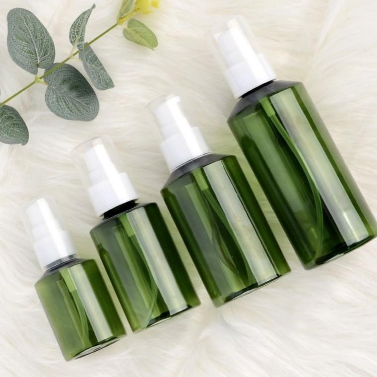 공용기 펌프투명용기 향수병 리필 향수공병 샴푸 화장품 욕실 200ml 공병 펌프 그린