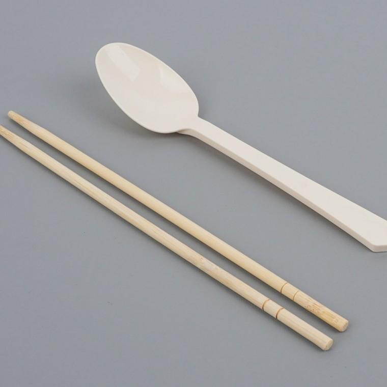 나무젓가락 플라스틱수저 나무 30P 숟가락 일회용수저세트 야외 캠핑 간편 위생 포크