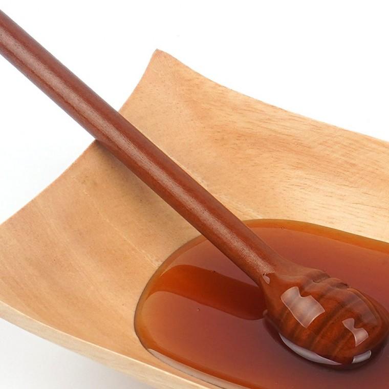 꿀스푼 옻칠 목재 꿀 자연 스푼 나무 떠먹기 손잡이 전통 긴 원목