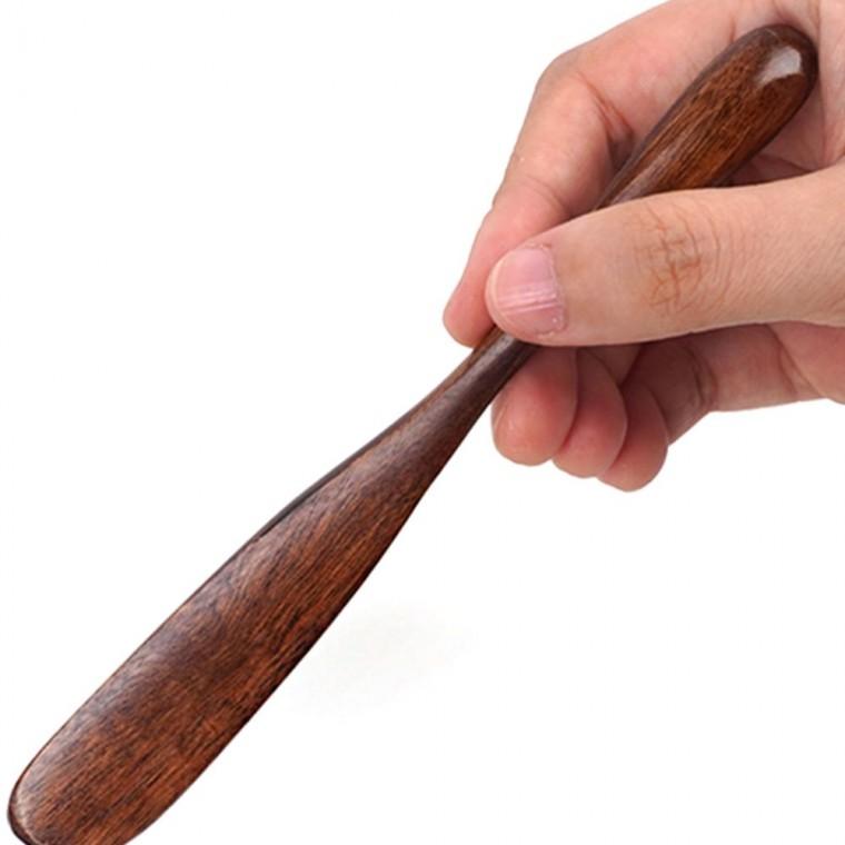우드나이프 우드 버터나이프 목재 스프레드 치즈 옻칠 자연 고급 2개입
