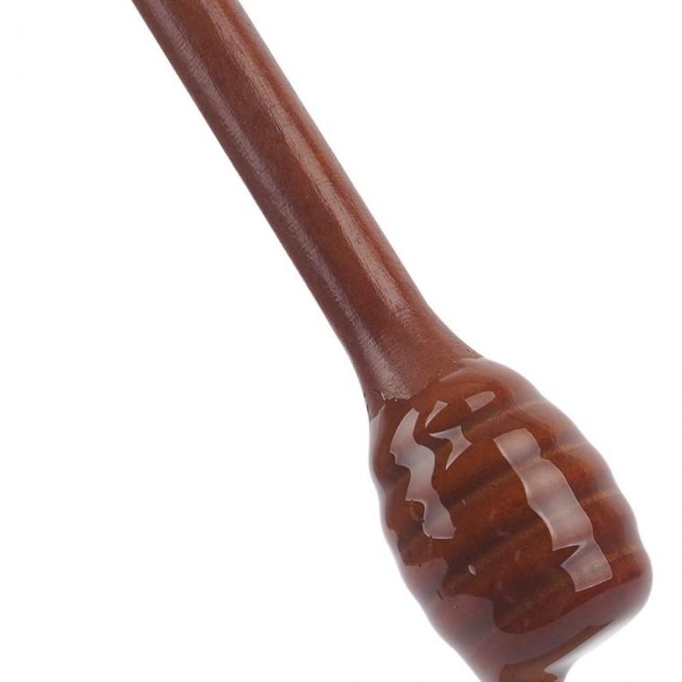 옻칠 목재 꿀 스푼 자연 나무 원목 떠먹기 긴 손잡이 전통 꿀숟가락
