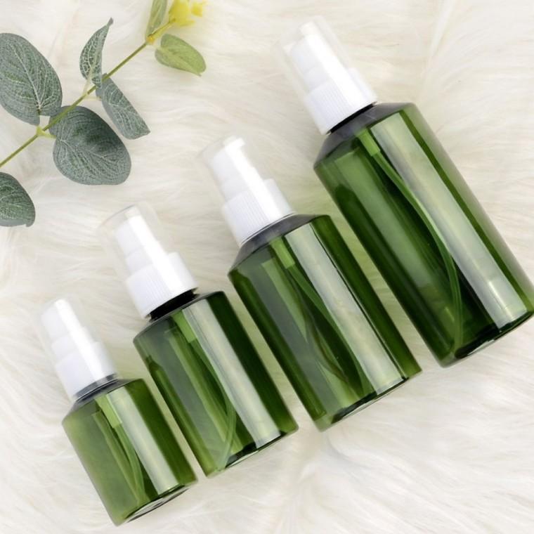 스프레이병 펌프 용기 그린 리필 샴푸 디스펜서 욕실 화장품 200ml