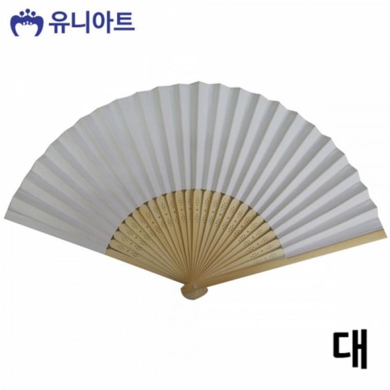 유니아트 (부채) 종이부채 합죽선 (대) 부채 꾸미기 만들기 재료