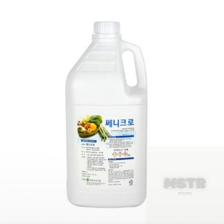 쎄니크로 4L 야채소독제 식품용소독제 과일세척제 소독액 소독용품