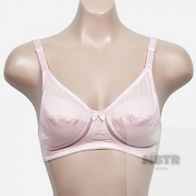 노와이어 A컵 브라 가슴골브라 예쁜속옷 아줌마속옷 여자이너웨어 핑크속옷
