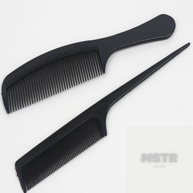 2P 블랙 헤어빗 세트 헤어소품 목욕탕빗 미용실빗 댄디한스타일링 여행용빗